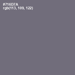 #716D7A - Fedora Color Image