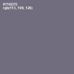 #716D7E - Fedora Color Image