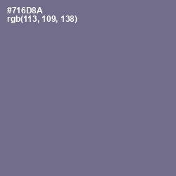 #716D8A - Rum Color Image