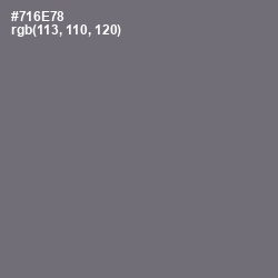#716E78 - Fedora Color Image
