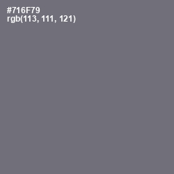 #716F79 - Fedora Color Image