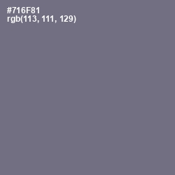 #716F81 - Rum Color Image