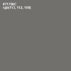 #71706C - Limed Ash Color Image