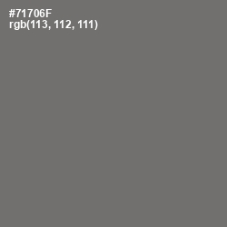 #71706F - Limed Ash Color Image