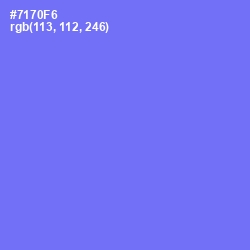 #7170F6 - Moody Blue Color Image