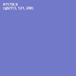 #7179C8 - Moody Blue Color Image