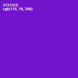 #7213CE - Purple Heart Color Image