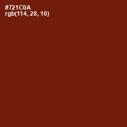 #721C0A - Cedar Wood Finish Color Image