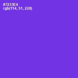 #7233E4 - Purple Heart Color Image