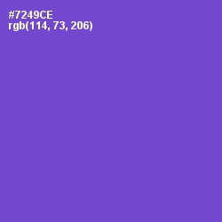 #7249CE - Fuchsia Blue Color Image