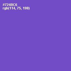 #724BC6 - Fuchsia Blue Color Image