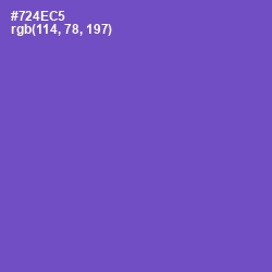 #724EC5 - Fuchsia Blue Color Image