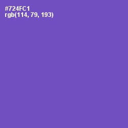 #724FC1 - Fuchsia Blue Color Image
