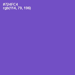 #724FC4 - Fuchsia Blue Color Image