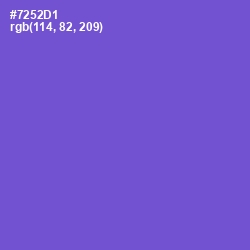 #7252D1 - Fuchsia Blue Color Image