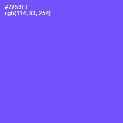 #7253FE - Moody Blue Color Image