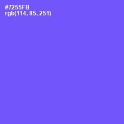 #7255FB - Moody Blue Color Image