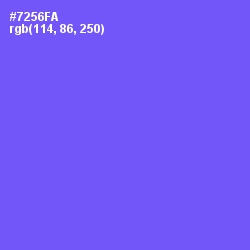 #7256FA - Moody Blue Color Image