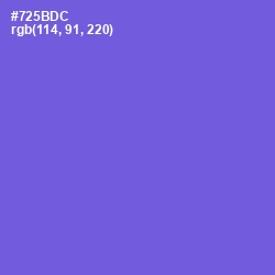 #725BDC - Fuchsia Blue Color Image