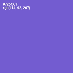 #725CCF - Fuchsia Blue Color Image