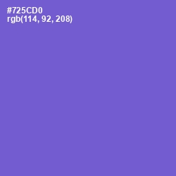 #725CD0 - Fuchsia Blue Color Image