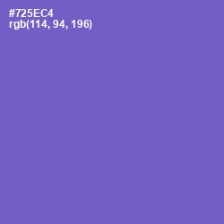 #725EC4 - Fuchsia Blue Color Image