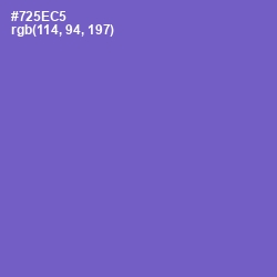 #725EC5 - Fuchsia Blue Color Image