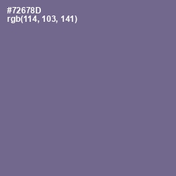 #72678D - Rum Color Image