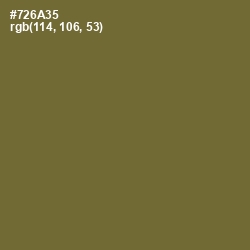#726A35 - Yellow Metal Color Image