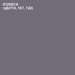 #726B7A - Fedora Color Image