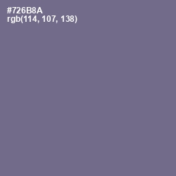 #726B8A - Rum Color Image