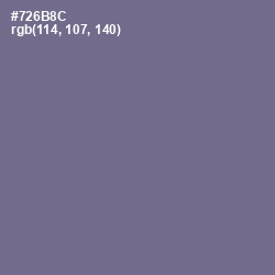 #726B8C - Rum Color Image
