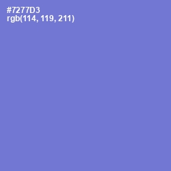 #7277D3 - Moody Blue Color Image