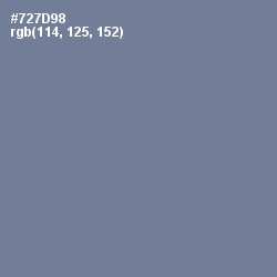 #727D98 - Waterloo  Color Image