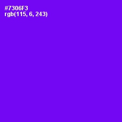 #7306F3 - Purple Heart Color Image