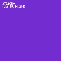 #732CD0 - Purple Heart Color Image