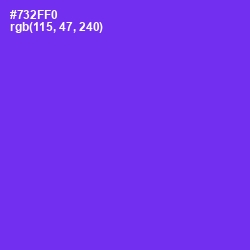 #732FF0 - Purple Heart Color Image