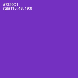 #7330C1 - Purple Heart Color Image
