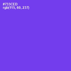 #733CED - Purple Heart Color Image