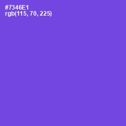 #7346E1 - Fuchsia Blue Color Image