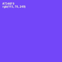 #7346F9 - Fuchsia Blue Color Image