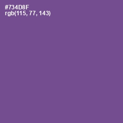 #734D8F - Affair Color Image