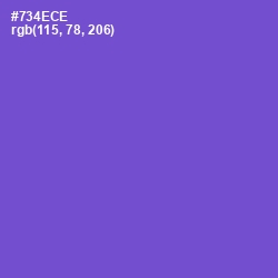 #734ECE - Fuchsia Blue Color Image