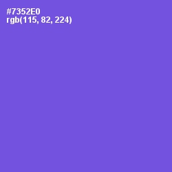 #7352E0 - Fuchsia Blue Color Image