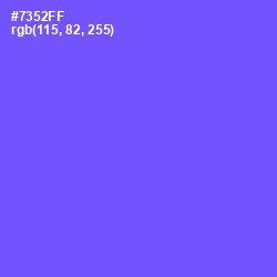 #7352FF - Moody Blue Color Image