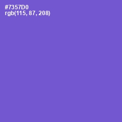 #7357D0 - Fuchsia Blue Color Image