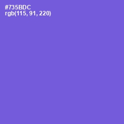 #735BDC - Fuchsia Blue Color Image