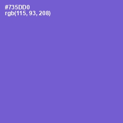 #735DD0 - Fuchsia Blue Color Image