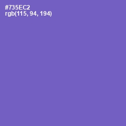 #735EC2 - Fuchsia Blue Color Image