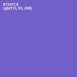 #735FC8 - Fuchsia Blue Color Image